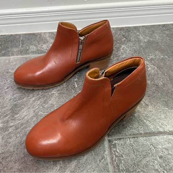 Xena Brown Leather Gravity Ankle Boots Workwear Steel Toe Size 8.5 - Picture 3 of 15